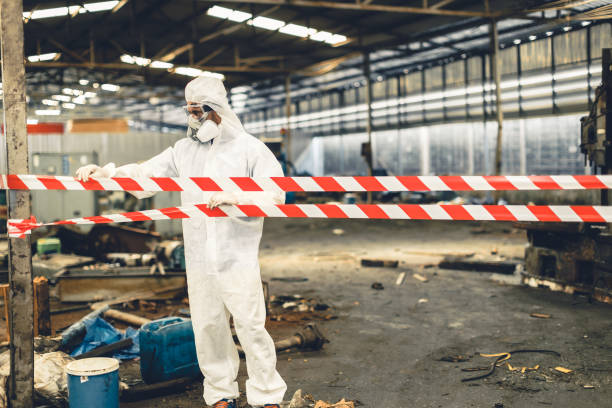 Professional Biohazard technician working in West Sayville, NY